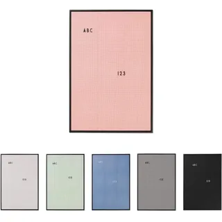 Design Letters Letterboard A2 Pink | Stecktafel 66x45 cm | Memoboard | Filz-Buchstabentafel zur Dekoration | Message Board für Zimmer deko, büro deko, Wanddeko | Stecktafel Buchstaben | Memotafel