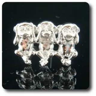 MineraIe und Edelsteine. Manschettenknöpfe 3 SINGES A Bijoux