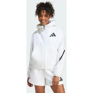 adidas Reißverschlusspullover Sweatshirt Weiß L