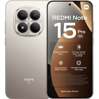 Xiaomi Redmi Note 15 Pro 8 GB RAM 256 GB Titanium