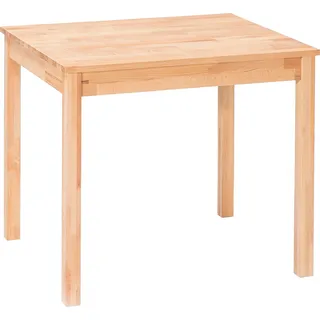 Esstisch 70x70 cm in Kernbuche massiv geölt - AMIENS-06 - Braun