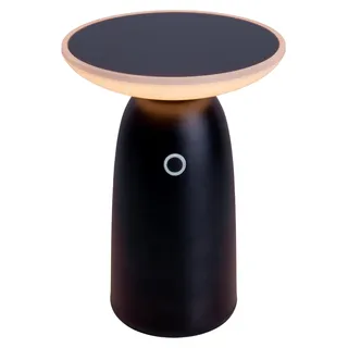 Tischlampe kabellos Akku Solar Tischleuchte Außen Solarleuchte Schwarz 3191022 - Schwarz