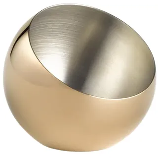 APS 40771 Schale SPHERE, 3er-Set, Ø 8 cm, Höhe 7 cm, 0,1 Liter, Edelstahl, Kupfer-Look