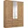 Drehtürenschrank Bremen 136 x 199 x 58 cm Braun