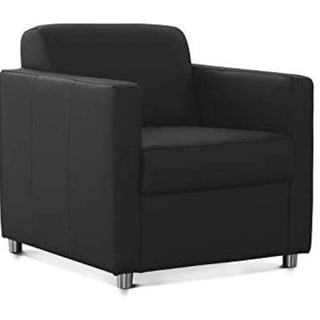 CAVADORE Corianne Sessel, mit Federkern, Ledersessel Design, 78 x 80 x 83, Echtleder: schwarz