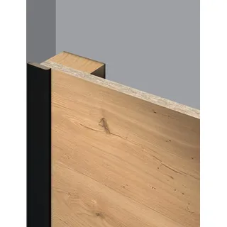 EGGER Abdeckleiste Wandverkleidung Decowall Schwarz 2 St. 240 x 6 x 2,5 cm