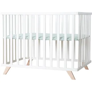 roba Laufgitter Lil Planet frosty green', 75x100 cm, Spielgitter inkl. Schutzeinlage und Holz