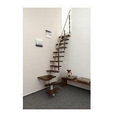 Luxholm Wechseltritttreppe »Kurzholm«, 13 Stufen, max. Geschosshöhe 295 cm - braun