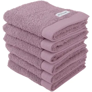 Tom Tailor Gästetuch Color Bath Gästehandtuch 30 x 50 cm lila 6 St.