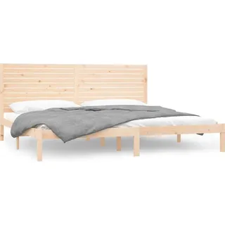 vidaXL Massivholzbett 180x200 cm - Braun