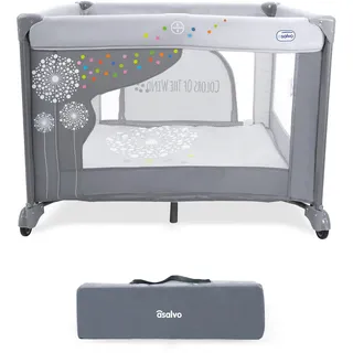 Asalvo 12487 Laufgitter, 100 X 100 cm Löwenzahn, grau