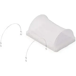 Upyard Gewächshausreifen für Hochbeete - stabile Hochbeet-Bögen für die Abdeckung mit Faservlies für EIN verbessertes Wachstumsklima, EIN Paar, Silber