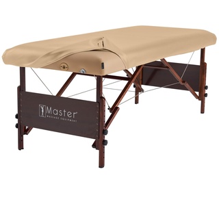 Master Massage Schutzlaken Leder Überzug Lederableckung aus PU für Massageliege Ölresistent-Beige