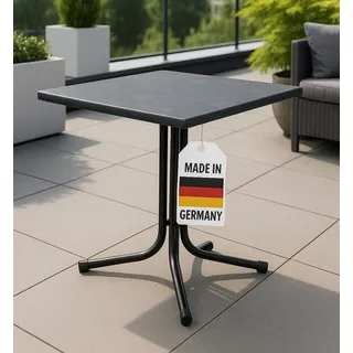 Gardissimo Deep Gartentisch Klapptisch 80 x 80 x 72 cm grau