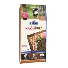 2x15kg Maxi Adult / Pasăre & Mei bosch hrană uscată pentru câini
