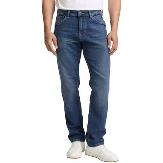 Tom Tailor Marvin Straight Jeans Used Mid Stone Blue Denim 34 36