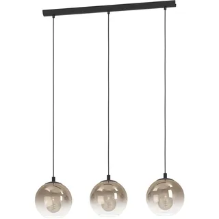 EGLO Ariscani 3-flg. 76,5 cm rund schwarz/Glas