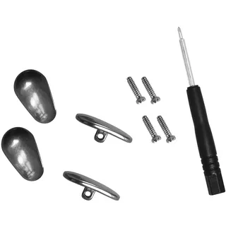 HiCycle2 Nasenpads zum Einschrauben aus reinem Titan, Ersatz für Oakley und Tom Ford Sonnenbrillen mit Schrauben, Schraubendreher-Set, 12 x 7 mm