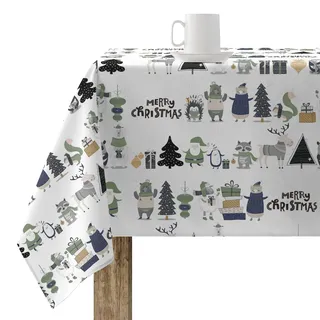 Belum Tischdecke, Weihnachten, schmutzabweisend, rechteckig, aus Harz, harzbeschichtet, Tischdecke, Tischdecke für Zuhause (250 x 140 cm)