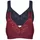 Damen Gr 85 Cup D bunt marine bordeaux 76 Baumwolle 18 Polyamid 6 Elasthan BHs Entlastungs-BH