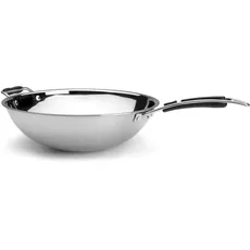 Lacor WOK TRI-METAL D. 36 cm 5.5 LTS, Edelstahl