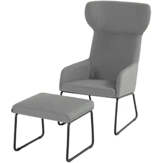 Hartman Chris Loungesessel mit Loungehocker Aluminium
