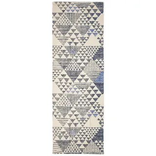 Homescapes Delphi Teppichläufer 66 x 200 cm Blau