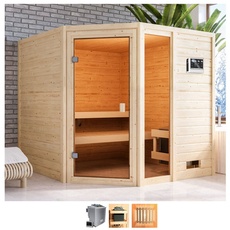Bild Sauna »Tally«, 9-kW-Bio-Ofen mit ext. Steuerung, beige