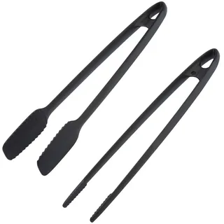 Westmark Brat-/Servierpinzette und Grillzange Set 2-tlg. Kunststoff Schwarz 29 und 33 cm
