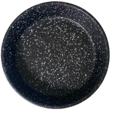 Meliflor Keramik-Teller, 18 cm, schwarz, sternförmig, langlebig und robust, Dekoration, Haus und Garten, handgefertigt in Spanien