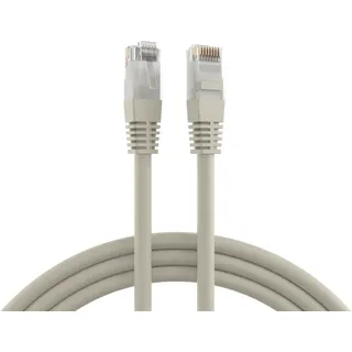 EFB K8100GR.7,5 RJ45 Patchkabel Cat.6 U/UTP PVC CCA grau 7,5m K8100GR75