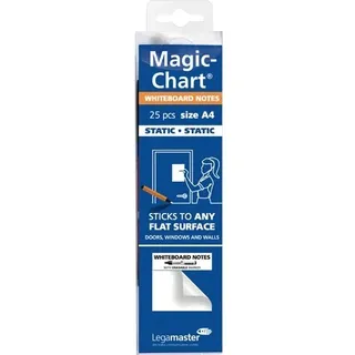 Legamaster Whiteboardfolie Magic-Chart Notes« Weiß Rolle mit 25 St./Pack.