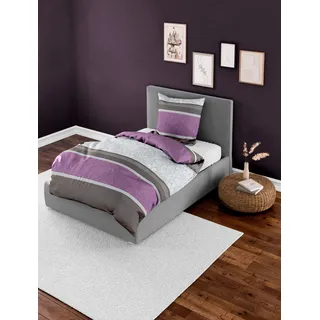 BIERBAUM 4954 Paisley Lila 155 x 220 cm + 2 x 80 x 80 cm