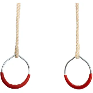 Turnringe Set für Kinder Schaukelringe Seillänge ca. 130 cm verstellbar Traglast 50 Kg. Qualität von emwe - 2593