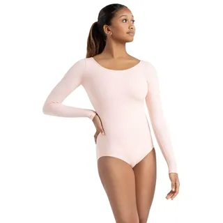 Capezio Damen Langarm-Trikot Gymnastikanzug, Rosa (Ballet Pink), L