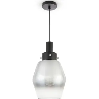 Paco Home DORA 1-flg. Ø 14 cm schwarz Metall