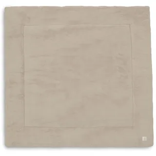 Jollein Krabbeldecke für Baby - 100x100cm - Geeignet für Laufstall Baby - Kuschelig Weich - Spielmatte Baby - Fluffy Sand