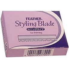 Feather Styling Blade Coiffeur Lames De Plumes, violet Ht, 1x 10 Stück