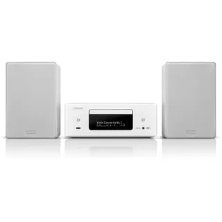 Denon CEOL N-12DABWTE2 CD-Kompaktanlage HEOS Multiroom Bluetooth weiß