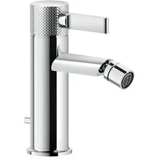 Gessi Inciso- Bidet-Einhebelmischer, mit Ablaufgarnitur 1 1/4, Ausladung 108 mm, 58007031, Farbe: Chrom