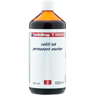 edding Nachfülltinte Permanentmarker 1000 ml Rot