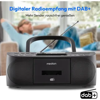 Medion 50079328 Radio, Persönlich Digital schwarz