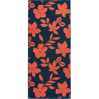 Dyckhoff Flowers Strandtuch 80 x 180 cm blau/orange