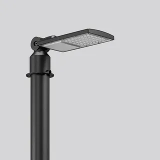 RZB Mastaufsatzleuchte Metall 11,2 cm IP65 inkl. LED-Lampe grau
