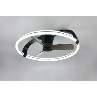 Trio Stockholm 132 cm Deckenventilator Schwarz matt