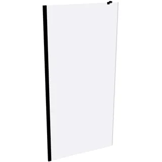 HÜPPE Xtensa pure Seitenwand, für L-Lösung/U-Kabine, B 1000mm, H 2000mm, XT1809123321, Duschkabine: Profilfarbe Black Edition Glas ESG klar