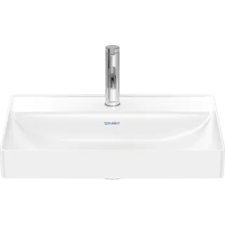 Duravit Aufsatzbecken DURASQUARE ohne Überlauf, mit Hahnlochbank, 600 x 470 mm 1 Hahnloch weiß - Weiß
