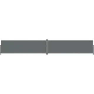 vidaXL Seitenmarkise Ausziehbar Anthrazit 160x1000 cm - Grau