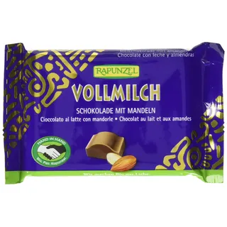 RAPUNZEL Vollmilchschokolade mit ganzen Mandeln 100 g