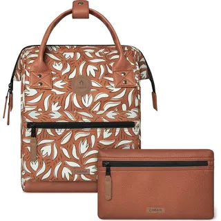 CABAIA Freizeitrucksack Rucksack mit Laptopfach Adventurer All Over Backpack 10L Sumatra terracotta - Orange
